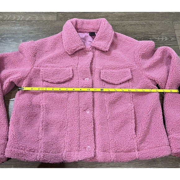 Sebby Womens Contemporary Fit Long Sleeve Faux Fur Jacket - Pink Medium 122 - Picture 4 of 8